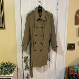 Ralph Lauren Men’s Tan Raincoat Size 40R Worn Once - Perfect Condition